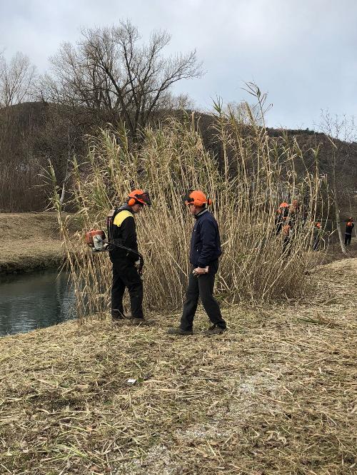 Sopralluogo di verifica degli interventi sul rio Ospo - Muggia 13/02/2018