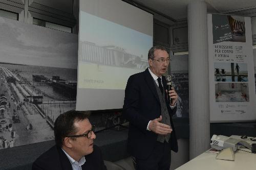 Intervento del vicepresidente della Regione, Sergio Bolzonello, alla presentazione del nuovo progetto preliminare 
del polo termale di Grado 