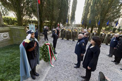 Mariagrazia Santoro (Assessore regionale alle Infrastrutture e al Territorio) alla cerimonia in ricordo degli undici Militi Ignoti della Grande Guerra- Aquileia 14/03/2018