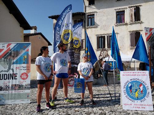 Festa della Patria del Friuli, Valvasone, arrivo della "Staffetta delle lingue" in piazza Castello