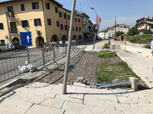 Il movimento franoso lungo la sponda sinistra del fiume Livenza