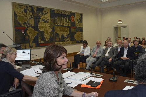 Alessia Rosolen (Assessore regionale Lavoro, Formazione, Istruzione e Ricerca) al Tavolo di confronto con gli Enti di Formazione - Trieste 27/06/2018
