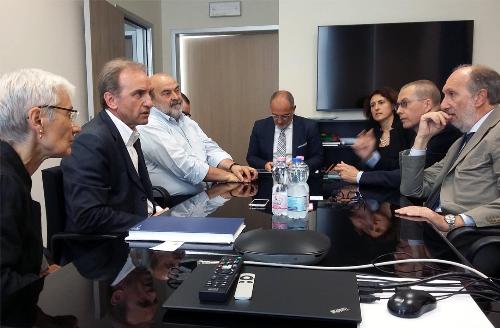 Riccardo Riccardi (Assessore regionale Salute) in visita al Centro di Riferimento Oncologico (Cro) - Aviano 27/06/2018