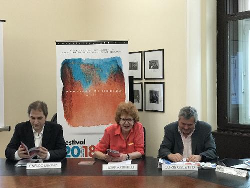 Tiziana Gibelli (Assessore regionale Cultura e Sport) alla presentazione del festival Nei suoni dei Luoghi - Trieste 28/06/2018