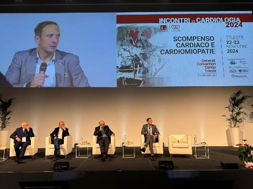 Il governatore Fedriga nel corso del suo intervento