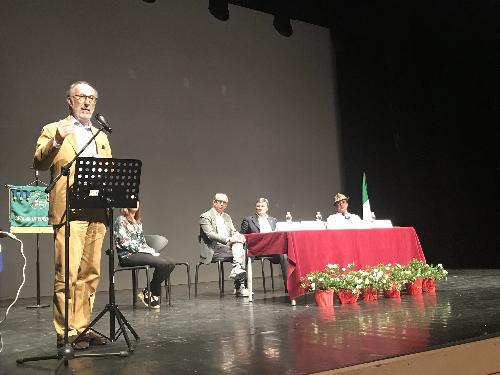 Il vicegovernatore del Friuli Venezia Giulia, Riccardo Riccardi, alla firma del protocollo anti aggressioni “Amico alpino accompagnami” - Casarsa della Delizia – 30 giugno