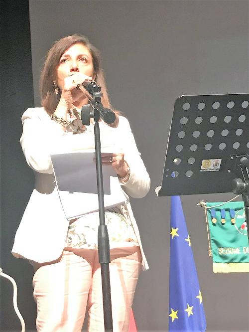 Serafina Strano, medico vittima di violenza, alla presentazione del protocollo anti aggressioni “Amico alpino accompagnami” – Casarsa della Delizia – 30 giugno  