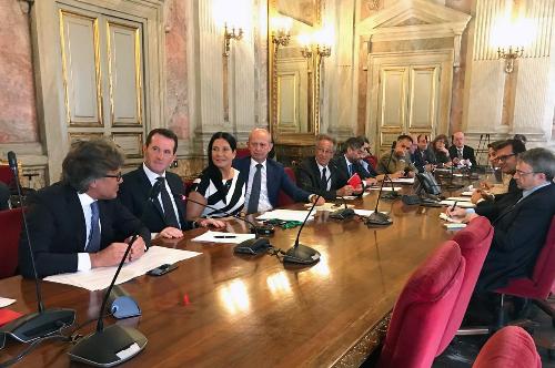 Sergio Bini (Assessore regionale Attività produttive) all’incontro con il ministro Gian Marco Centinaio e gli assessori regionali al Turismo - Roma 18/07/2018