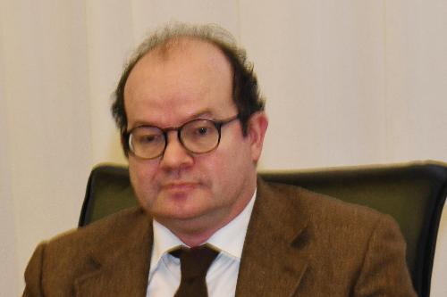 Il vicegovernatore della Regione Mario Anzil durante la seduta di Giunta del 29 novembre 2024