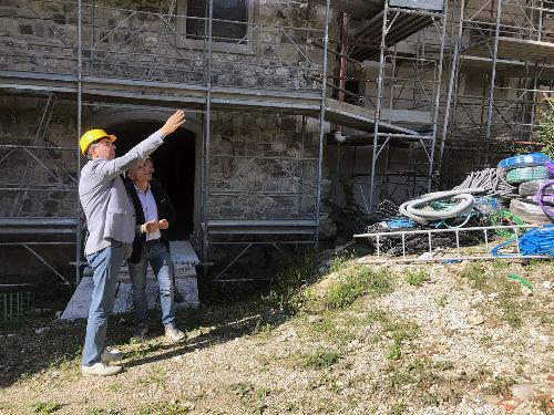 L'assessore regionale alle Infrastrutture e Territorio Graziano Pizzimenti in visita al Castello di Colloredo di Montalbano