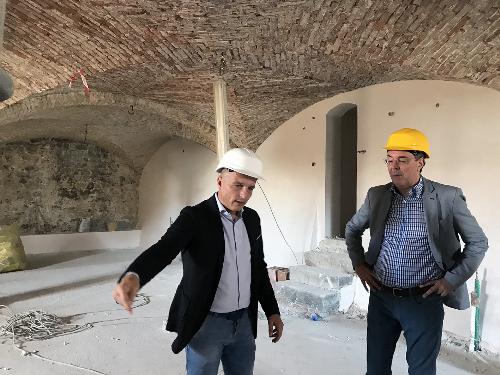 L'assessore regionale alle Infrastrutture e Territorio Graziano Pizzimenti in visita al Castello di Colloredo di Montalbano
