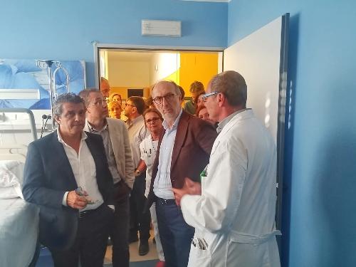 il vicegovernatore Riccardo Riccardi in visita all’Ospedale di Palmanova