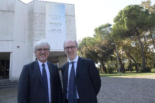 il vicegovernatore Riccardi con il presidente della Fondazione Enpam Alberto Oliveti