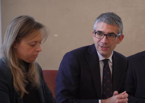 L’assessore alle Autonomie locali Pierpaolo Roberti alla presentazione dell’edizione 2024 della Bavisela di Natale.