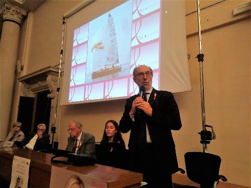 Il vicegovernatore con delega alla Salute, Riccardo Ricardi, interviene al convegno della LILT in sala Ajace - Udine, 20 ottobre  