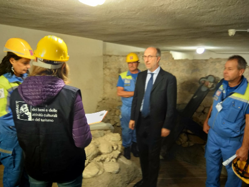 Il vicegovernatore del Friuli Venezia Giulia con delega alla Protezione civile, Riccardo Riccardi, partecipa alla prima giornata dell'esercitazione "Forum Iulii 2018" a Cividale del Friuli.