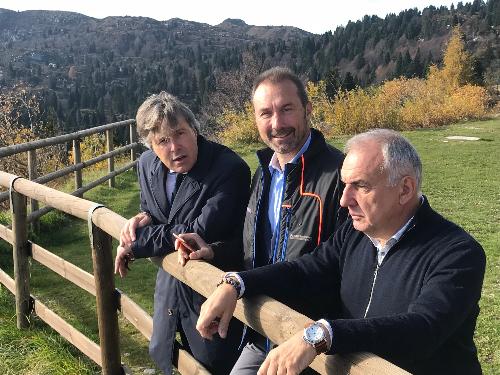 Sopralluogo a Piancavallo dell’assessore regionale al Turismo Sergio Emidio Bini con il direttore generale di Promoturismo FVG Lucio Gomiero
