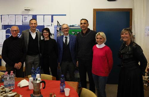 Il governatore Fedriga in visita al Centro socio-riabilitativo ed educativo (Csre) a Rivarotta di Rivignano Teor.