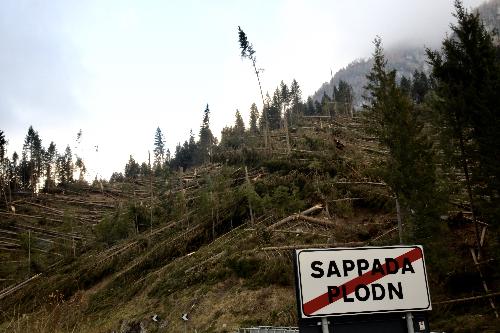 Alcuni danni provocati dal maltempo dei giorni scorsi a Sappada