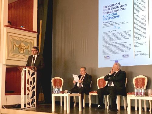 L'assessore regionale alla Sicurezza Pierpaolo Roberti al convegno internazionale "Prevention, repression and rehabilitation: a judicial prespective"