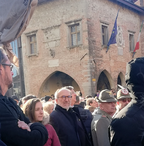 Il vicegovernatore del Friuli Venezia Giulia Riccardo Riccardi a Cividale per la tradizionale Santa Messa dello Spadone. 