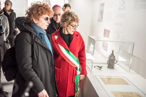 L'assessore regionale alla Cultura Tiziana Gibelli all'inaugurazione del Polo culturale Casa Maccari a Gradisca d'Isonzo assieme al sindaco Linda Tomasinig