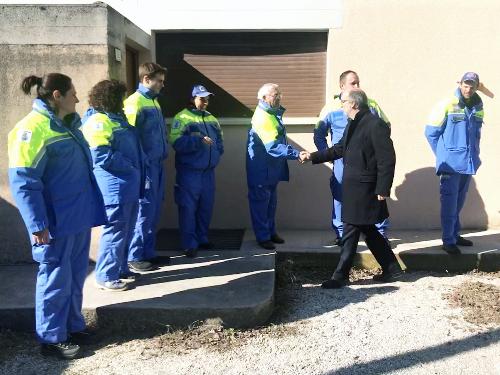 Riccardi con la sezione comunale di Spilimbergo della Protezione civile