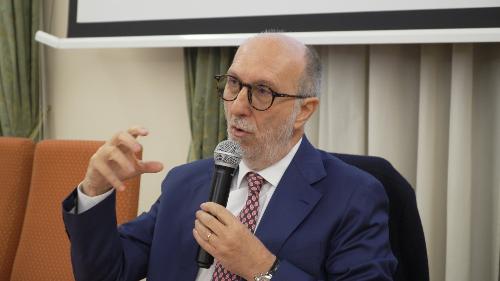 L'assessore regionale Riccardo Riccardi nel corso del suo intervento