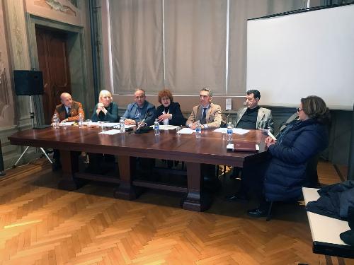 L'assessore regionale alla Cultura Tiziana Gibelli alla presentazione delle iniziative di "Musicae", il distretto culturale del Friuli Venezia Giulia a Pordenone