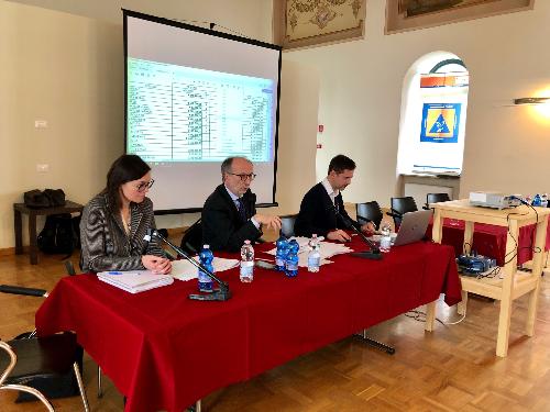 Il vicepresidente Riccardi ad Arta Terme con i sindaci dei Comuni colpiti dal maltempo lo scorso autunno