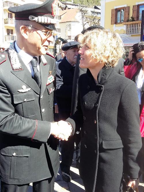 L'assessore Zilli con il comandante generale dell'Arma dei Carabinieri, Giovanni Nistri a Tarvisio