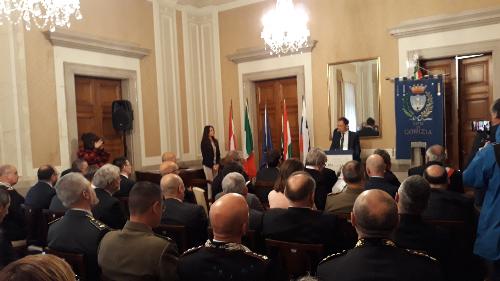 L'incontro avvenuto in municipio a Gorizia durante il quale il sindaco ha accolto gli esponenti di Italia, Austria, Slovenia e Ungheria, ospiti della cerimonia conclusiva del progetto "Gorizia 18/18 da teatro di guerra a laboratorio di pace", realizzato dal Comune di Gorizia e cofinanziato dalla Regione a chiusura delle iniziative per il Centenario della Grande Guerra. 