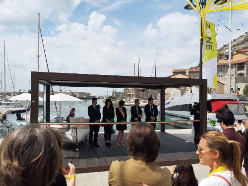 La cerimonia di inaugurazione di Design Zone