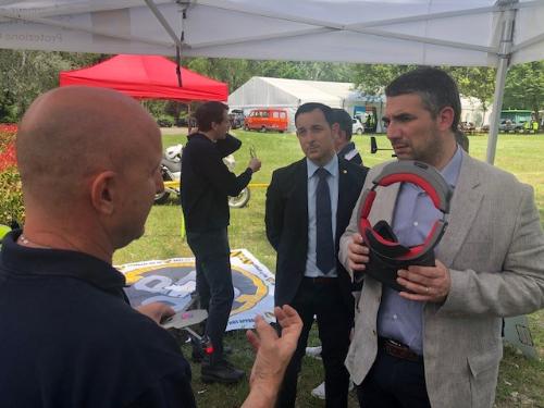 L'assessore Roberti al Villaggio sicurezza a Villanova di San Daniele del Friuli 