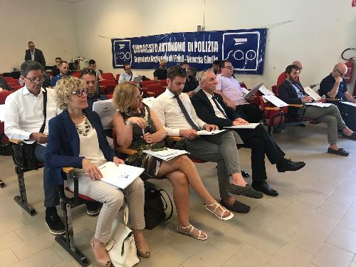 L'assessore alle Finanze e patrimonio del Friuli Venezia Giulia, Barbara Zilli, al congresso regionale del Sindacato autonomo di polizia (Sup) - Godia (Udine), 21 giugno 2019.