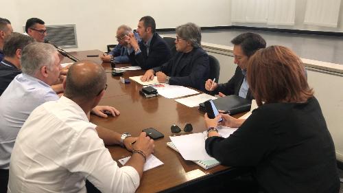 Una fase dell'incontro sulla Safop svoltosi in Municipio a Pordenone