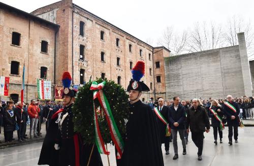 Un momento della cerimonia.