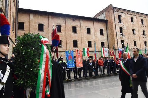 Il governatore del Friuli Venezia Giulia Massimiliano Fedriga insieme al sindaco di Trieste Roberto Dipiazza.