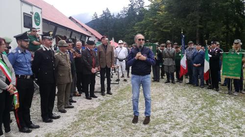 Riccardi interviene alla cerimonia in Val Saisera