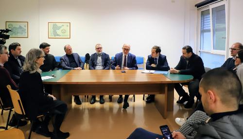 Una fase dell'incontro svoltosi a Tarcento