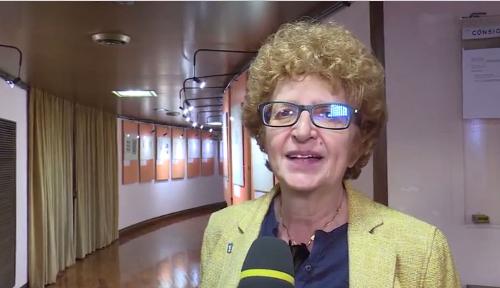 Tiziana Gibelli, assessore regionale Cultura e Sport, in Consiglio regionale