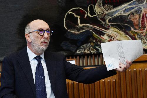 L'intervento dell'assessore alla Salute Riccardo Ricccardi nel corso dei lavcoir della III Commissione