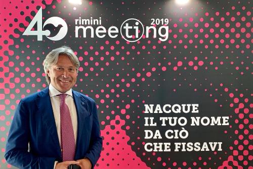 L'assessore regionale al Turismo, Sergio Emidio Bini, al 40mo meeting per l'Amicizia fra i popoli, a Rimini.
 