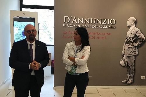 L'assessore regionale Sebastiano Callari con il sindaco di Monfalcone, Anna Maria Cisint.