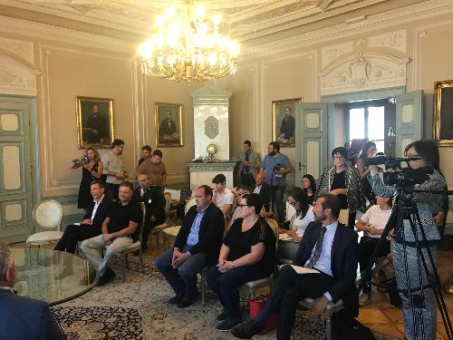 Un momento della conferenza stampa di presentazione di Salotto del Gusto - Gorizia, 16 settembre 2019