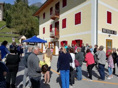 Il vicegovernatore del Friuli Venezia Giulia con delega alla Salute, Riccardo Riccardi, all'inaugurazione del nuovo ambulatorio di Sappada.