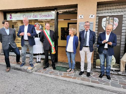 L'esterno de La Cjase dai Tomats (La casa dei Tomâts) inaugurata, oggi a Tarcento, con l'assessore regionale Barbara Zilli.