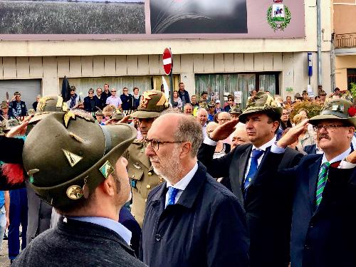 Il vicegovernatore, Riccardo Riccardi, a San Quirino alla 44.Adunata degli alpini