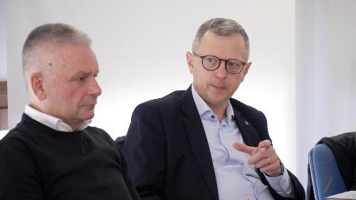 L'intervento dell'assessore regionale alle Risorse agroalimentari e forestali Stefano Zannier durante la conferenza stampa svoltasi a Barcis