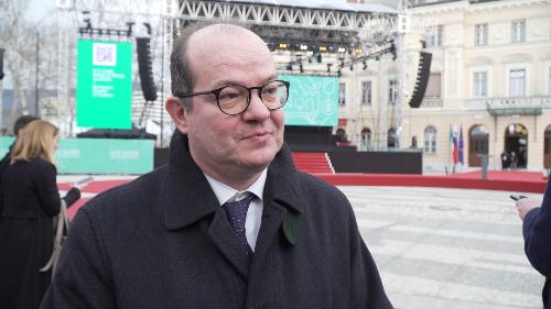 Il vicegovernatore Mario Anzil alla cerimonia di GO!2025